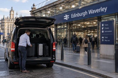 Edinburgh Train Station Transfer to and from Your Hotel