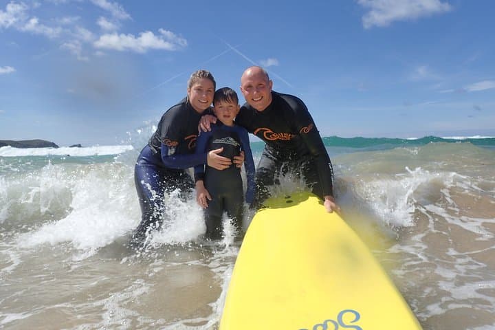 Family Surf Lesson, Fistral Beach, Newquay.