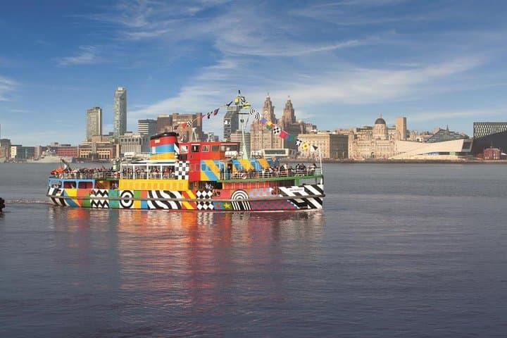 The Dazzle Ferry 'Snowdrop' designed by Sir Peter Blake
