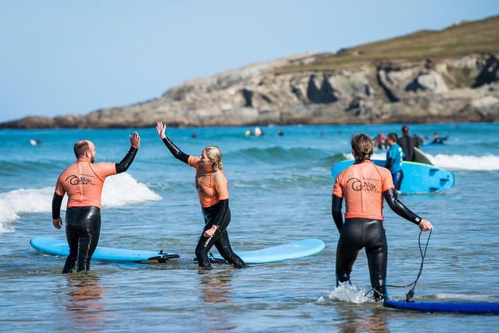 Surfing in Newquay