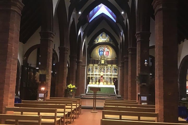 Inside the Anglican church