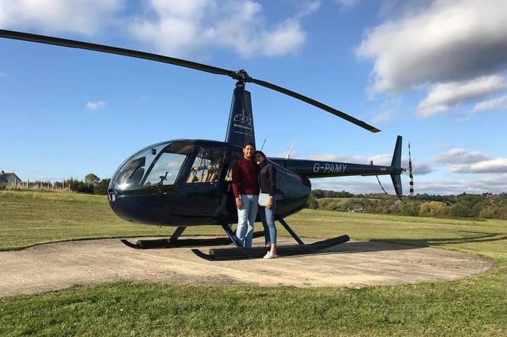 Helicopter & Happy Couple