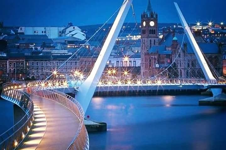 World Famous Peace-bridge linking the Two Communities of the Divided City