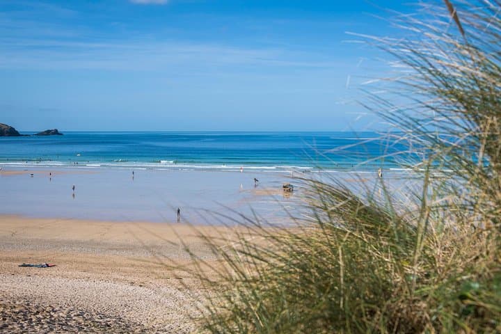 Newquay surfing beach