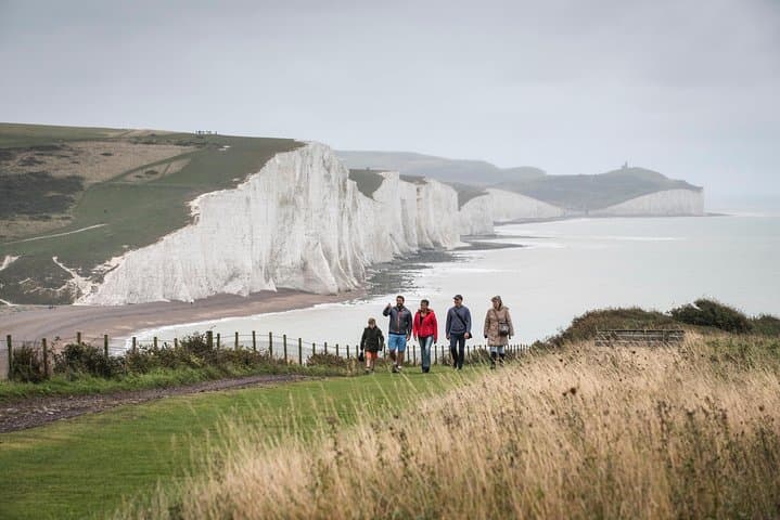Another view of The Seven Sisters, with our guide, Lawrence.