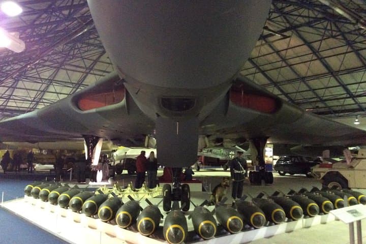 Standing under a Vulcan bomber