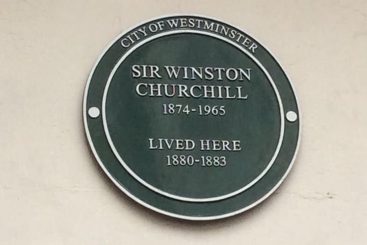 We'll visit places where Churchill lived and worked