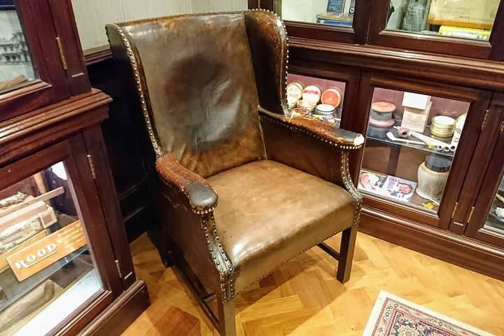 The chair used by Sir Winston Churchill when selecting Cigars. Fancy a sit down?