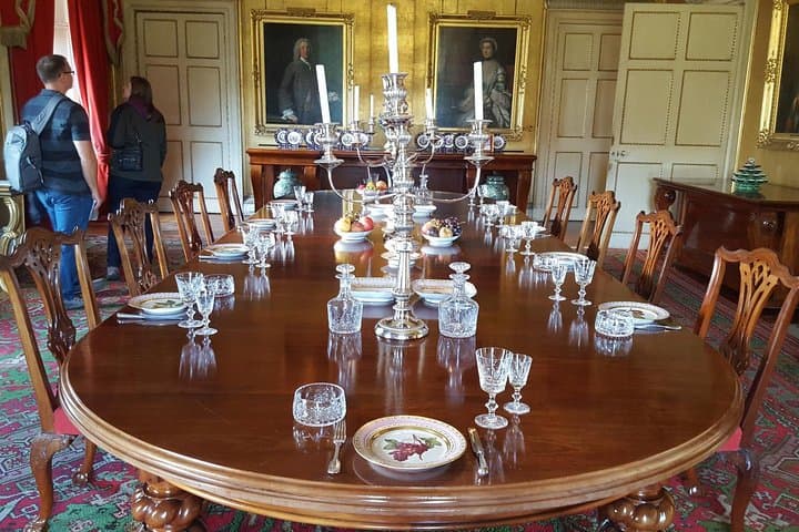 Inside the dining room at Hopetoun House