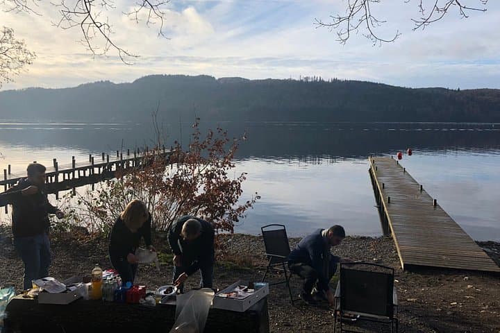 Home James Customers enjoying a BBQ on Lake Windermere in -5 degrees!! This was a beautiful occasion and enjoyed by all.