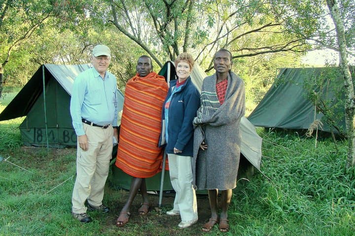 Camping Tents and Masai Guards