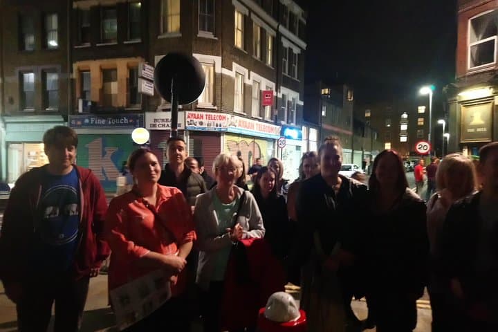 Group enjoying walk