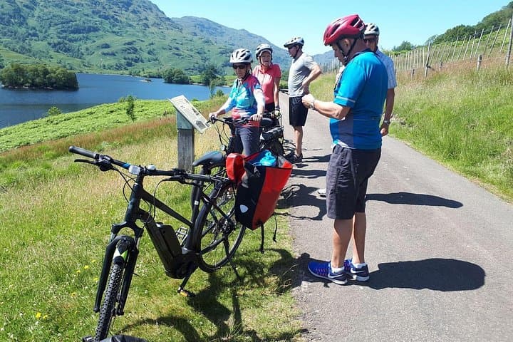 Taking in views of the Trossachs