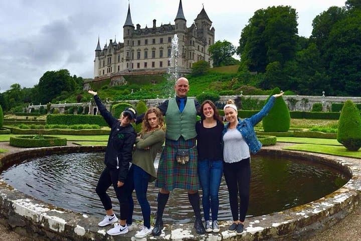 Gavin with Guests are Dunrobin Castle