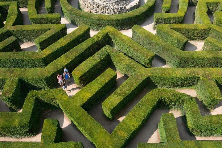 The maze at Leeds Castle