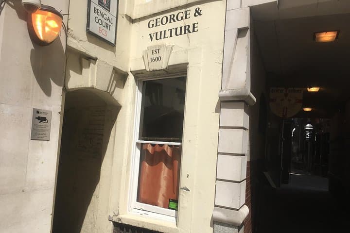 The George and Vulture Inn, featuring in The Pickwick Papers.