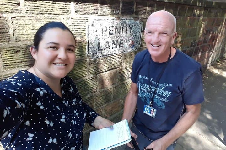 See the signature on the Penny Lane Road sign and you will receive a souvenir keyring,