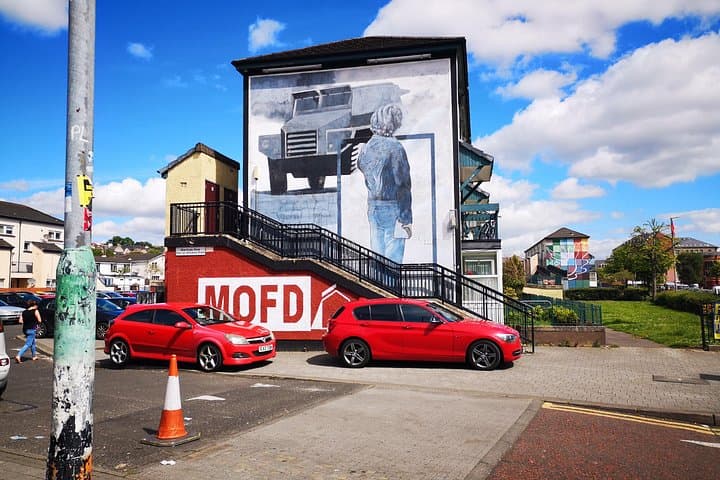 Bogside Mural beside Museum of Free Derry.Sch