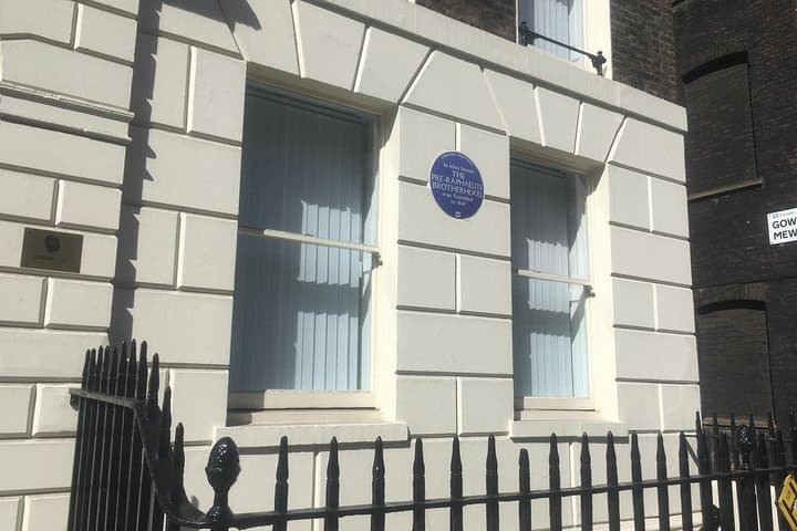 No 7 Gower Street where the Pre-Raphaelite Brotherhood was formed