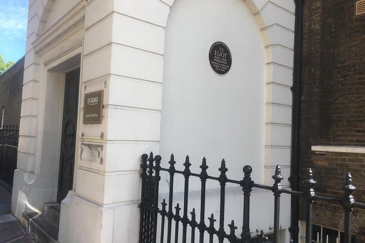 No 26 Russell Square where T S Eliot worked at publishers Faber and Faber