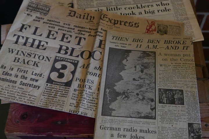 Wartime newspaper in local museum