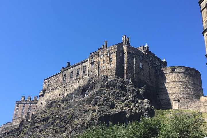 Edinburgh Castle from the Grassmarket