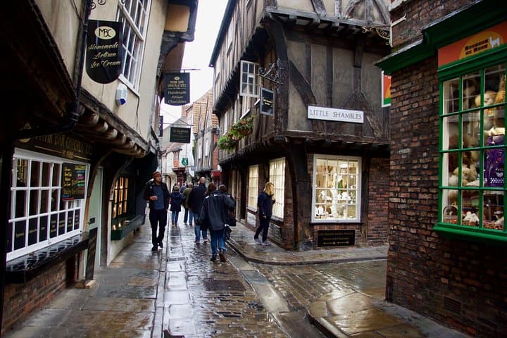 The beautiful city of York has the best preserved medieval streets in the country.