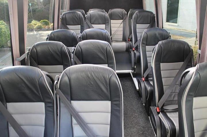 Interior of the minibus