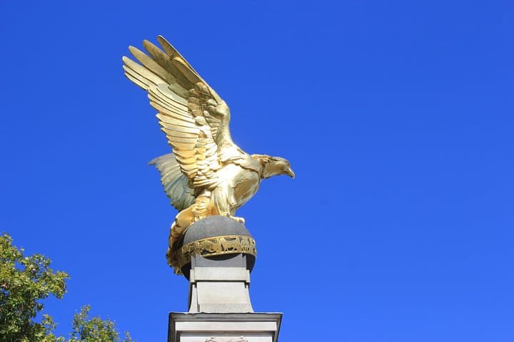 The RAF Memorial, where the TARDIS lands in "Rose"