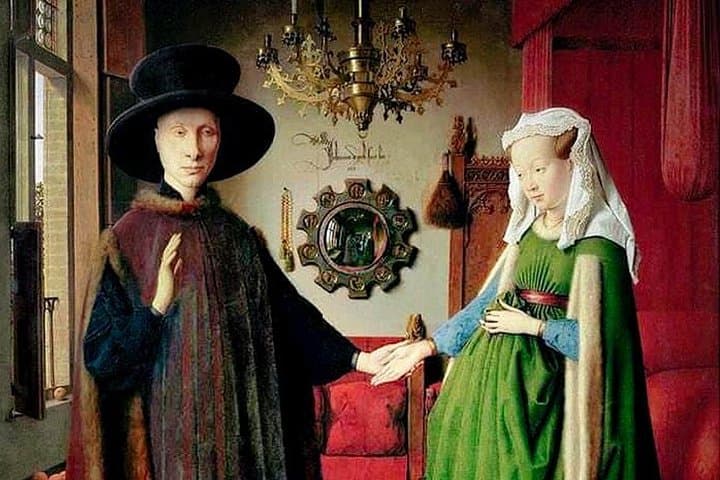 Portrait of Giovanni Arnolfini and his wife by Jan van Eyck