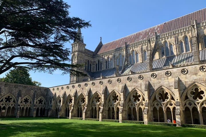 Salisbury Cathedral Courtyard.