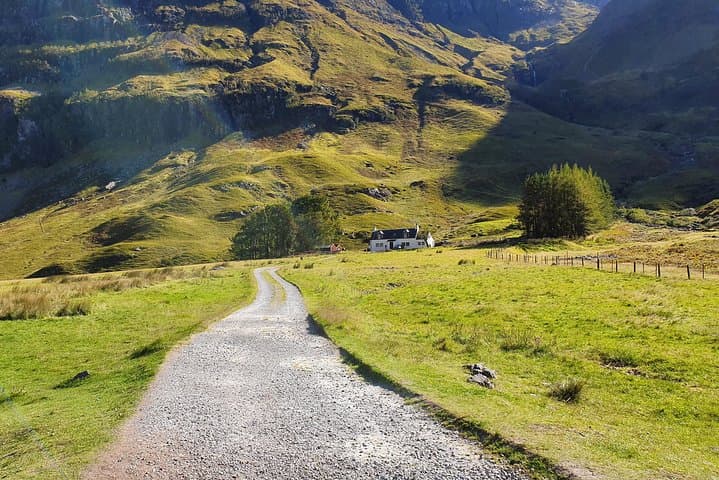 The trail to a "Bothy" in Glencoe.