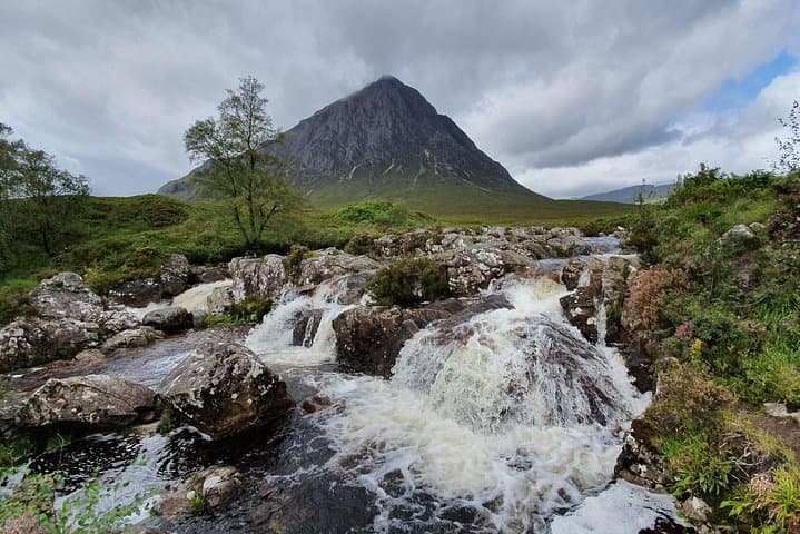 The river Coupal flowing through Glencoe.