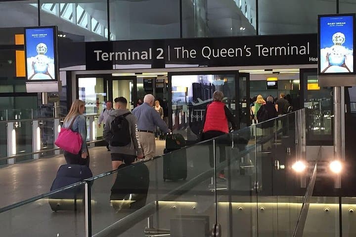 Departure at Heathrow airport