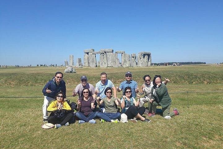 Our guest enjoying Stonehenge