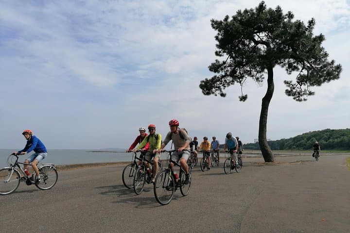 Riding along the Esplanade