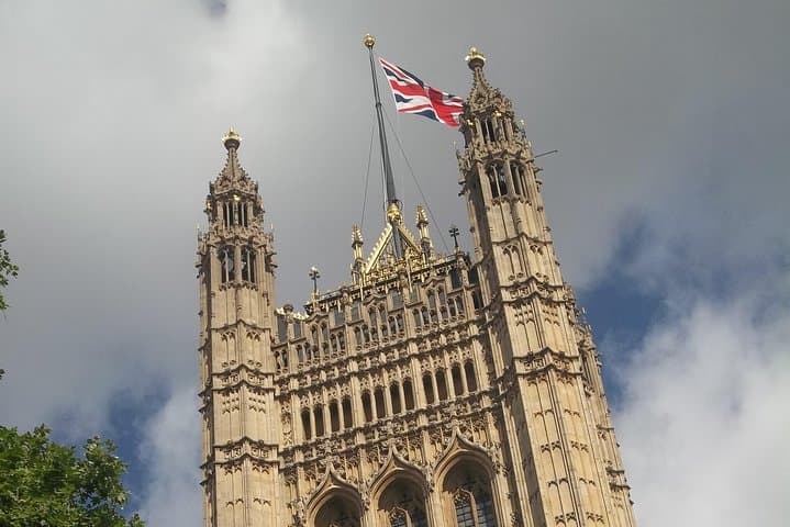 The Victoria Tower at the Houses of Parliament