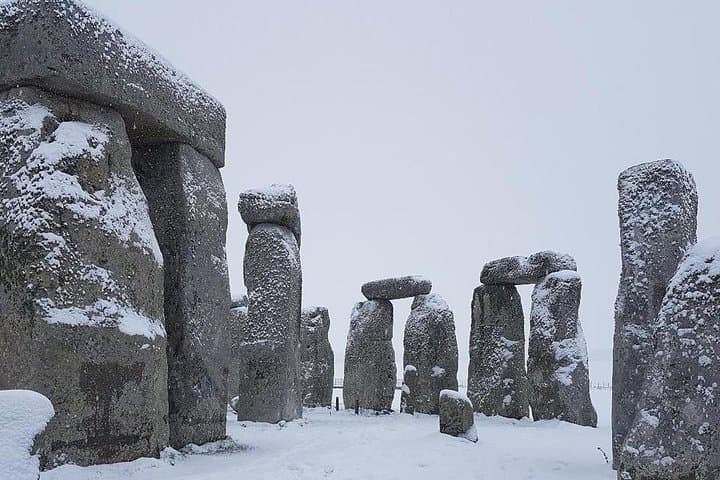 Snow at the stones
