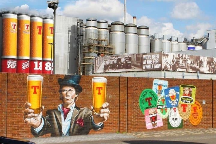 Scotlands favourite lager is brewed in Glasgow's east end. The brewery now has an impressive visitors centre.