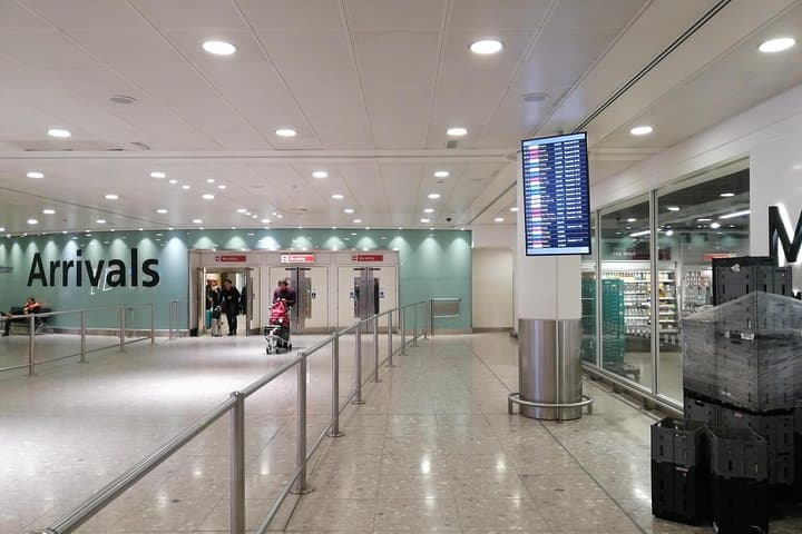 Heathrow Airport Arrivals Hall terminal 3