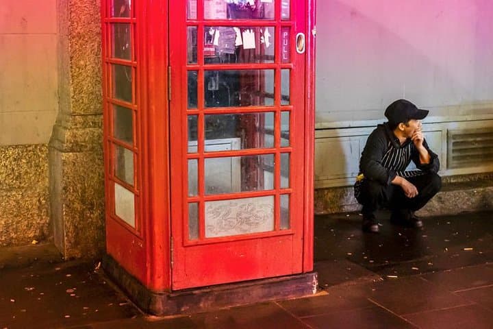 Photography People on the Street at Night