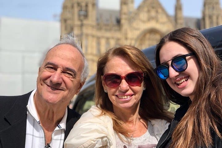 All smiles in Westminster - the political heartbeat of London.