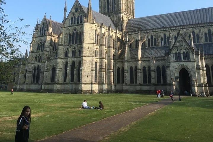 Salisbury Cathedral represents early English Gothic splendour.