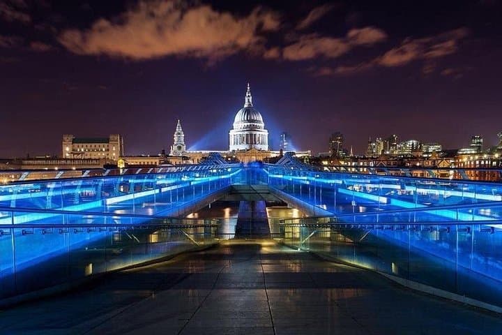 Millennium Bridge has an impressive ‘Illuminated River’ installation.
