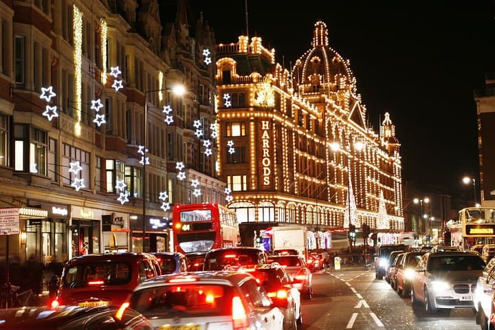 London Christmas Eve Illuminations Guided Tour by Night
