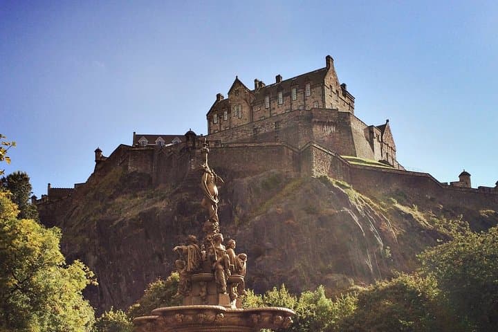 Edinburgh Castle from Prices Street Gardens