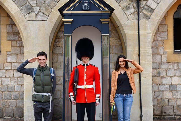 Having a Bit of Fun With The Royal Guard at Windsor