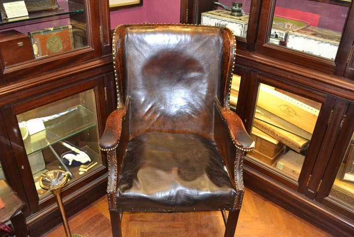Take a seat in the Churchill Chair!