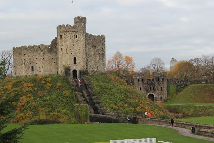 The motte of Cardiff Castle