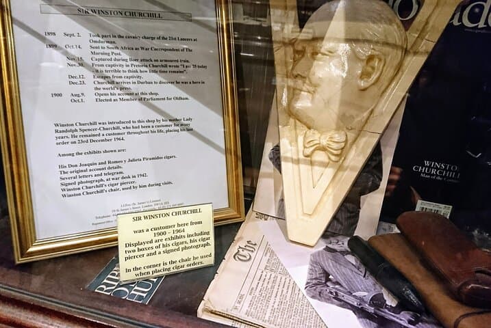 Churchill memorabilia at JJ Fox